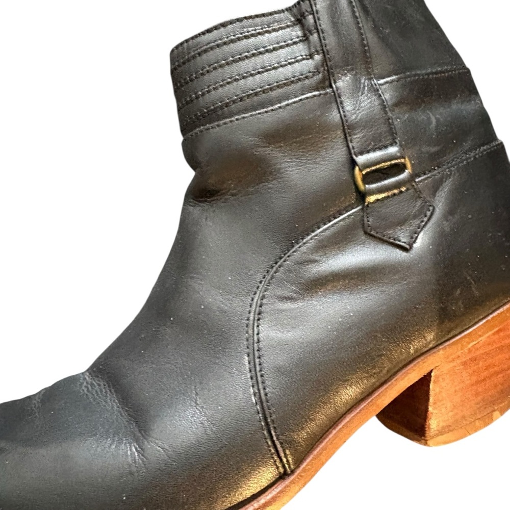Dingo Black Leather Ankle Boots 7.5D - Picture 4 of 13